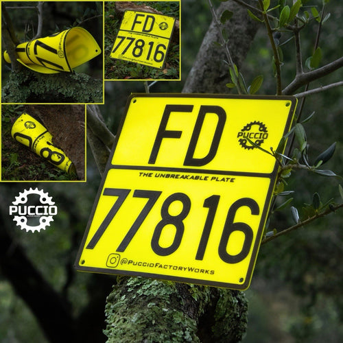 ⚠️Targhino INDISTRUTTIBILE Gare FMI Enduro⚠️ fornire numero targa dopo acquisto!