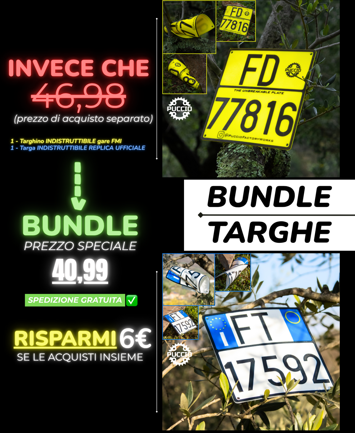 🚹BUNDLE TARGHE📒